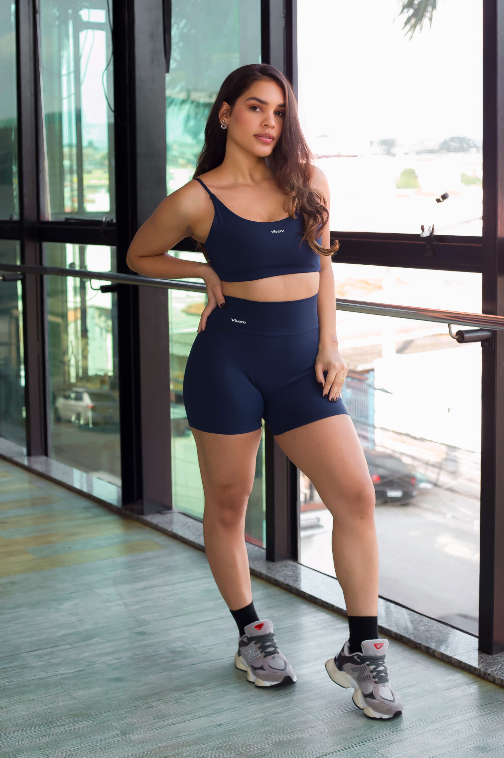 conjunto semplice azul